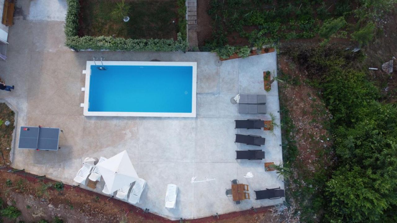 Apartments Nika With Swimming Pool And Beautiful Sea View Dobrec Екстер'єр фото