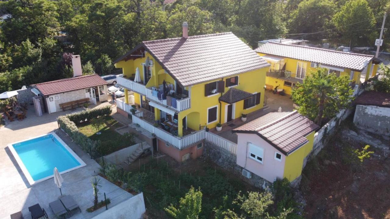 Apartments Nika With Swimming Pool And Beautiful Sea View Dobrec Екстер'єр фото